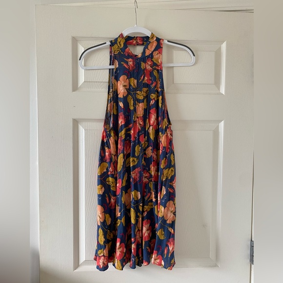 Free People Floral Summer Dress with Open Back - Picture 4 of 5
